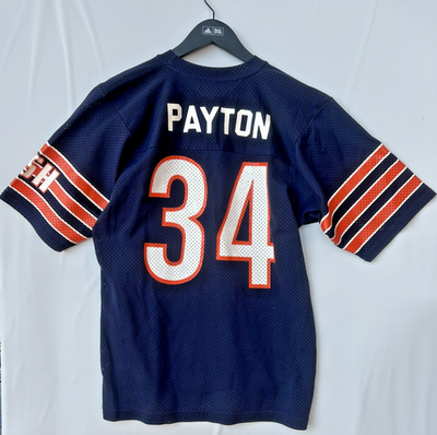 Vintage Football Sand Knit Jersey Chicago Bears Walter Peyton 34