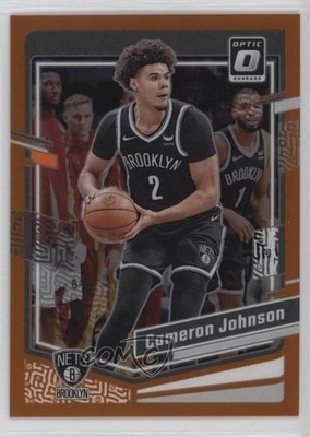 2023-24 Panini Donruss Optic Orange Prizm 157/199 Cameron Johnson #166 0u2j