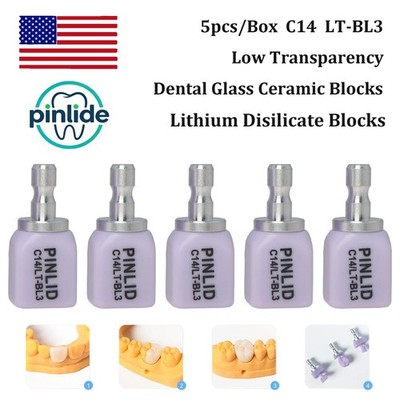 C14 LT Dental Lithium Disilicate Glass Ceramic Blocks E.Max Block Cerec CAD/CAM