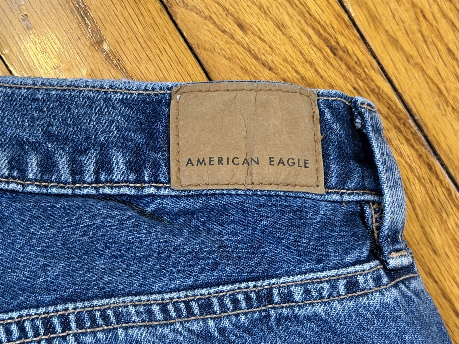 American Eagle 90's Bootcut Patchwork Denim Blue … - image 5