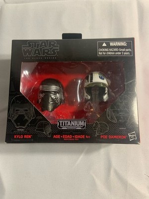 Star Wars - Black series - Helmets -  Kylo & Poe - 01 - Titanium - NEW