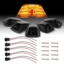 Smoked Led Cab Top Roof Marker Lights Amber For Chevrolet 1500 2500 3500 Pickup