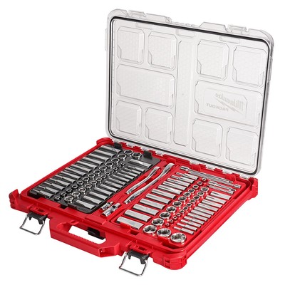 New 48-22-9486 1/4'' & 3/8  106pc Ratchet & Socket Set w/PACKOUT Organizer US