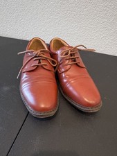 Stacy Adams Shoes Boy's 1M Oxford Atwell Cognac Dress Shoes Lace-Up.