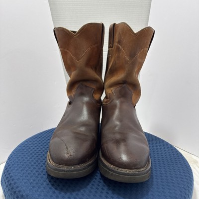 Justin Mens Boots Conductor 9D 4760 Electrical Hazard Leather Construction 