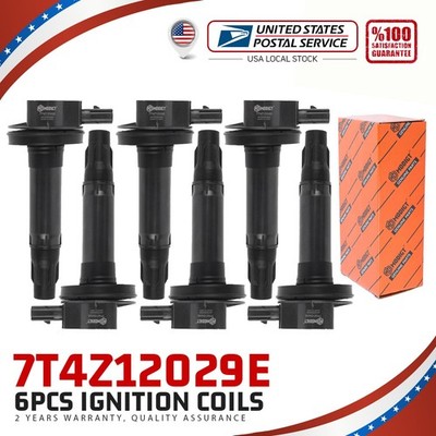 6X For Motorcraft Ignition Coils For Ford Lincoln Mercury 3.5/3.7L 7T4Z12029E