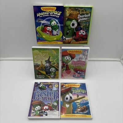 Veggie Tales DVD Lot Of 6 Pistachio,  Sweetpea Beauty, Wonderful Wizard Of Has..