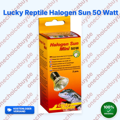Lucky Reptile Halogen Sun Mini 2x 50W Spotstrahler Terrarium Lampe Reptilien 