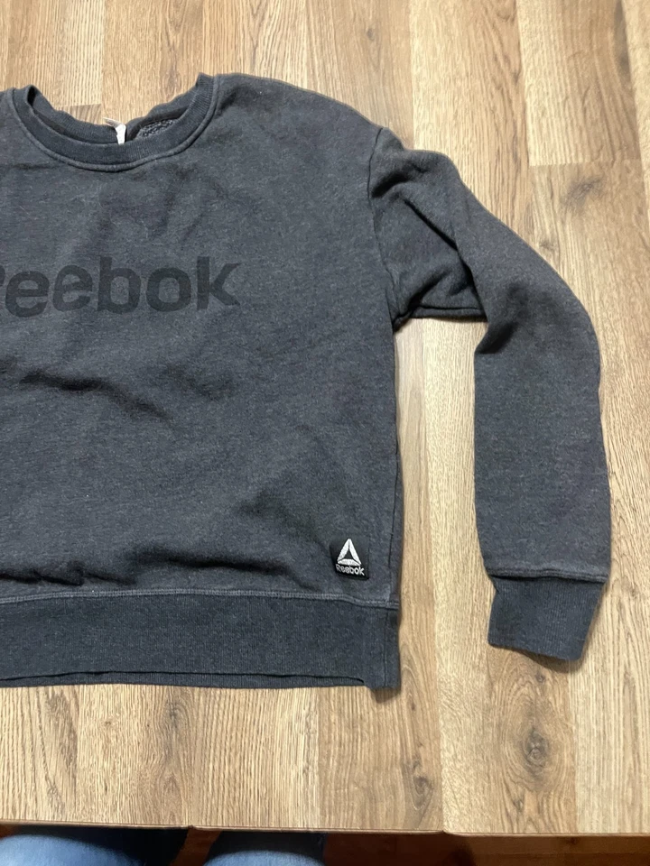 Suéter Reebok, Para Mujer Talla Grande, Gris, Pullover, Manga Larga Foto 4 de 4
