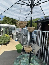 Cedar  Pyramid hanging basket With 20” Hanger