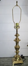 BERMAN Beautiful 1987 Brass 3-Way Table/Desk Lamp 28” Classic Traditional Socket