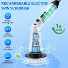 Electric Spin Scrubber Shower Scrubber Long Handle IPX7 Waterproof with 7 Heads — photo 8