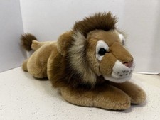 ANIMAL ALLEY - Laying Lion 13" Plush Stuffed Animal Weighted Realistic Lovey