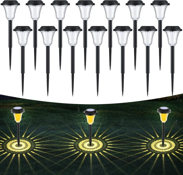 Solarlampen FüR AußEn Garten 14 StüCk, Solarleuchten Garten IP65 Wasserdicht Mi-image
