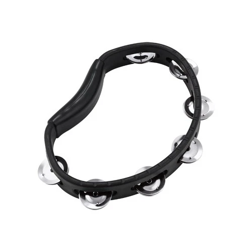 Meinl HTBK Headliner Series Hand Held ABS Tambourine 1 Row, Black (NEW)
