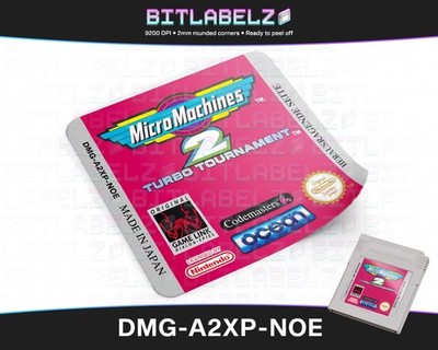 Micro Machines 2 : Turbo Tournament [DMG-A2XP-NOE] Game Boy Label