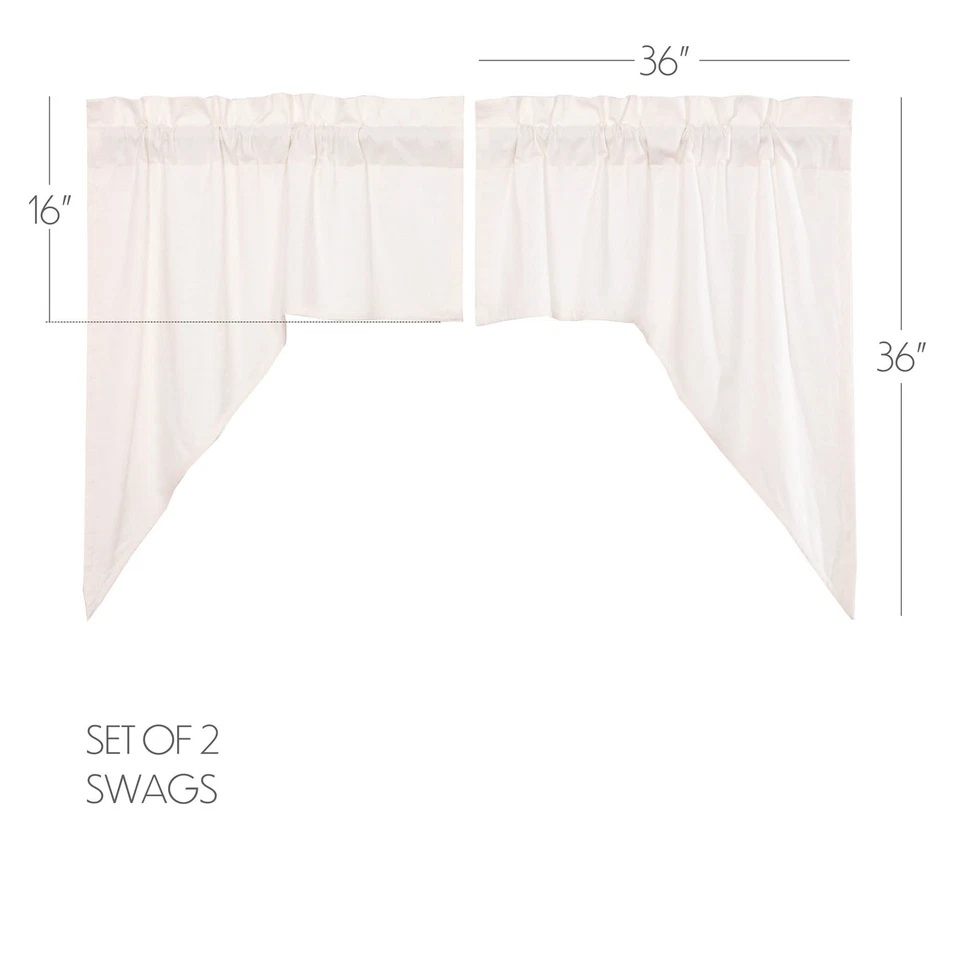 Juego blanco antiguo de lino Simple Life (2 botines 36x16; 2 niveles 36x36) marcas VHC Foto 3 de 4