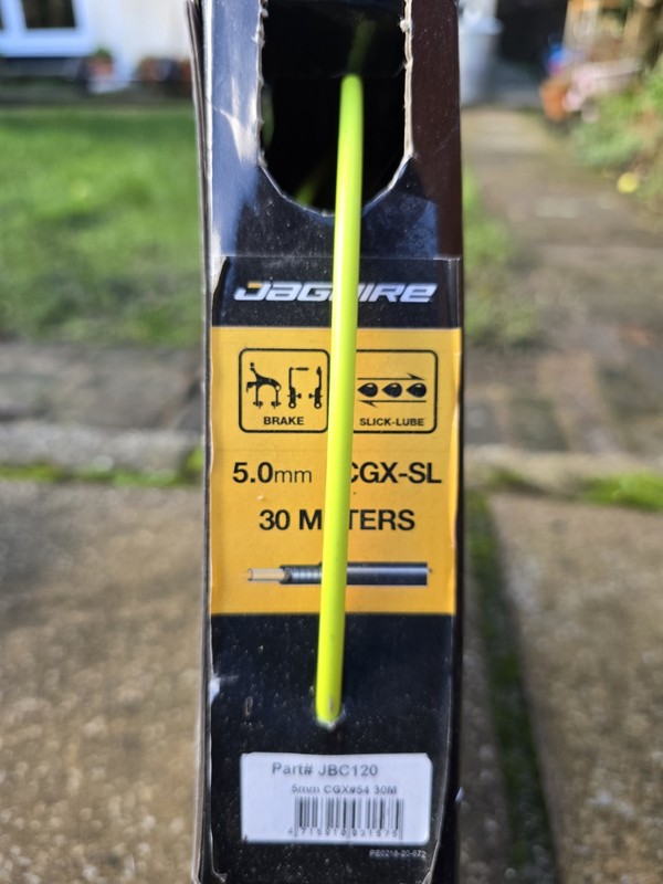 Jagwire CGX-SL Yellow Outer Brake Cable 5mm Workshop Reel