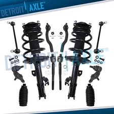 Front Struts Coil Spring Ball Joint Tierod Sway Bar for 2007 - 2011 Toyota Camry