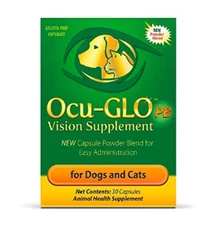Ocu-GLO PB Vision Supplement - Easy to Administer Powder Blend with Lutein, Omeg