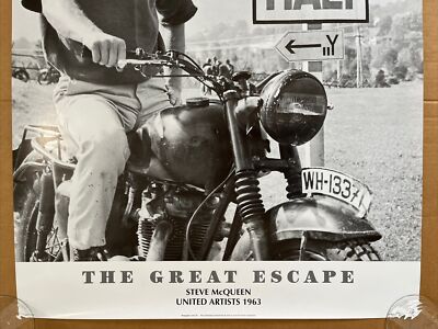 Tin Sign Vintage Retro Man Cave Bar Pub Shed Novelty Gift Aluminium Metal Tin Wall Décor Sign - The Great Escape Steve McQueen War Movie inspired