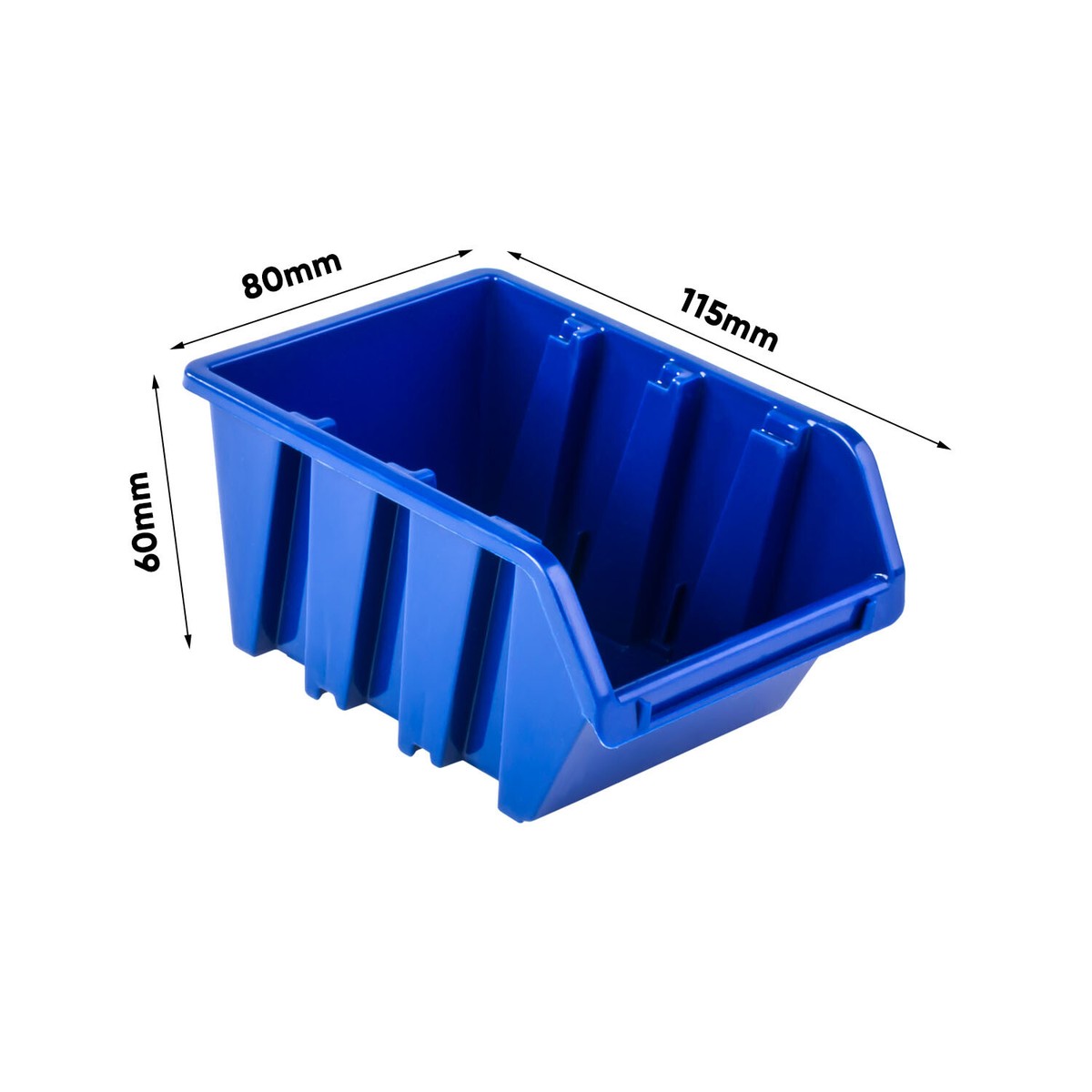 VEVOR VEVOR Set Di Scatole Impilabili Plastiche Portaoggetti Da Muro Contenitore Impilabile 6 - Foto 9