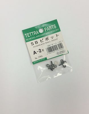 TETTRA Japan Stainless Ball Pivots A2 Type RC Aerobatic Airplane Accessory #2701