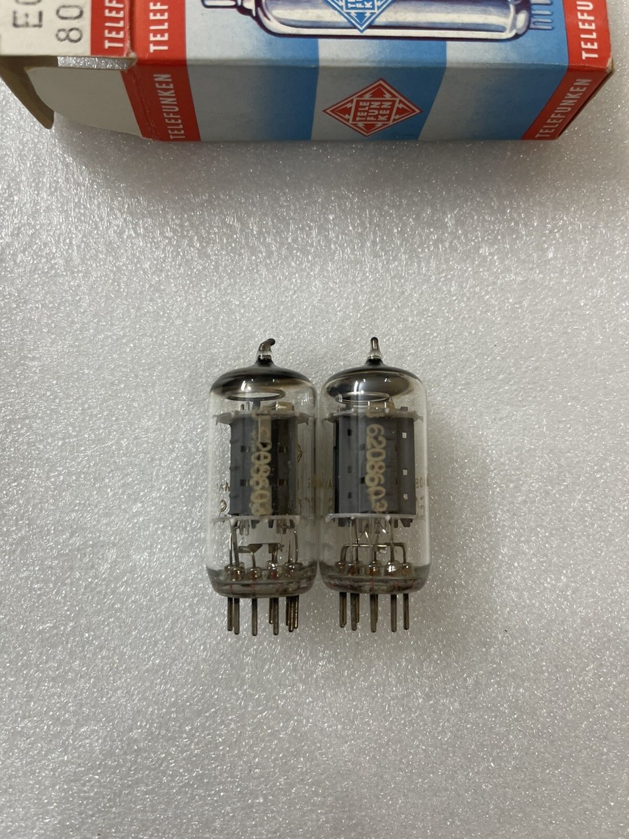 Telefunken ECC802S 6189 12AU7WA ECC82 NOS NIB Same Codes Matched