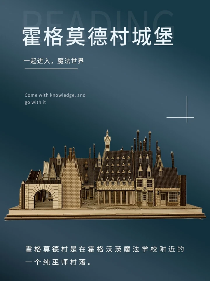 Regalo Harry Portter Castillo de Hogwarts Hágalo Usted Mismo Construcción Puzzle Juguete (Niño/Adolescente/Adulto) Foto 2 de 4