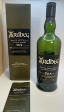 ARDBEG 10 Year Single Malt Scotch Whisky 750ml Empty Bottle with Box & Brochure