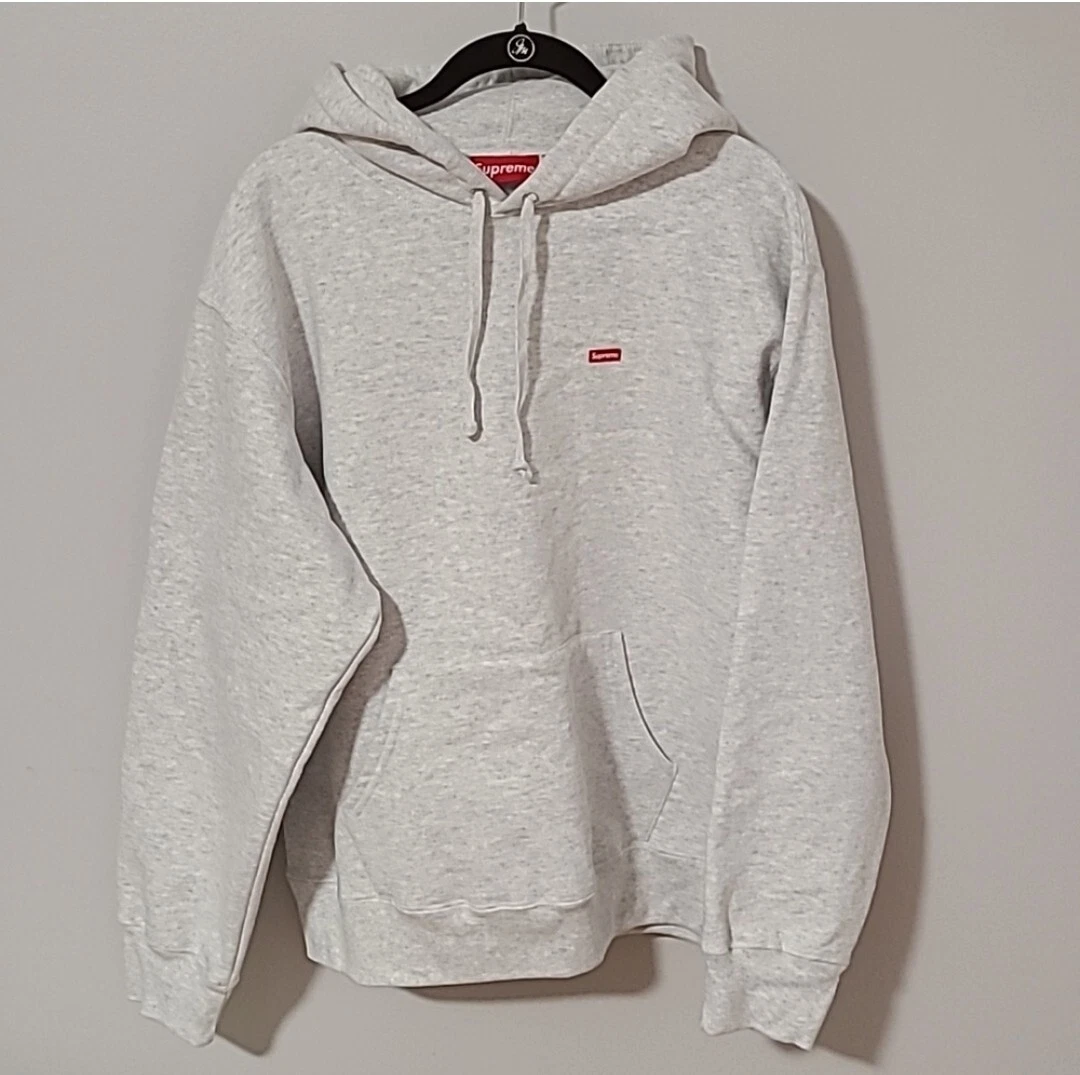 Sweat à capuche gris cendre Supreme Box NEUF