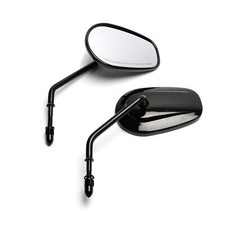 Specchio retrovisore universale nero lucido 8mm-Harley FLTRXS Road Glide Special 