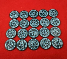 6Samurai/Bushido Tokens compatible with YuGiOh Custom Tokens (20 - Doublesided)