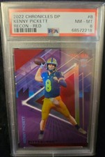 2021 PANINI CHRONICLES DRAFT PICKS RECON RED KENNY PICKETT 36/149 #8 RC PSA 8