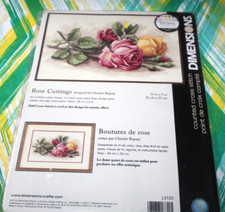 Dimension Rose Cross Stitch Kit Garden Cutting 14" x 9" Floral Flowers R-9