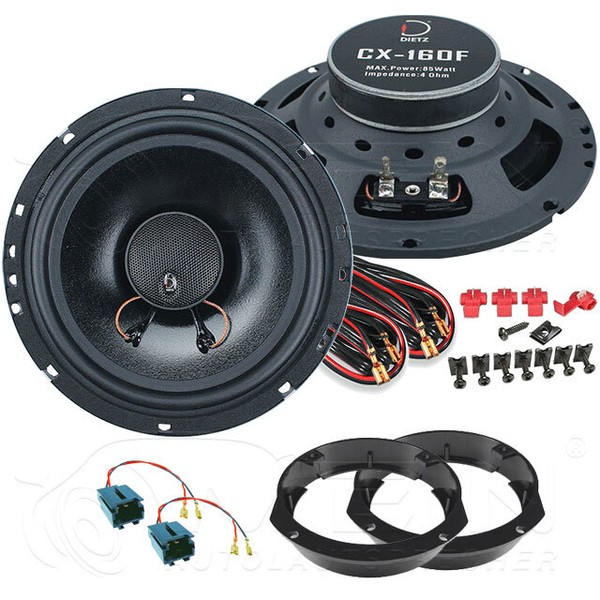 Dietz Auto Lautsprecher FüR Citroen C3 II 2009-2017 Heck Hinten 2-Wege 85W #Bdhg-image