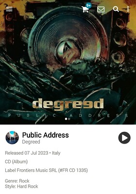 Degreed ~ Public Address SIGNED CD 2023 Hi-Tech AOR Melodic Rock Autographed 