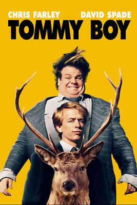 Tommy Boy Movie Poster Chris Farley David Spade Yellow