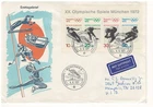 1972  GERMANY FDC OLYMPICS CACHET SEMI POST S/S SPORTS