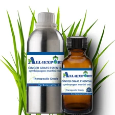 PURE GINGER GRASS ESSENTIAL OIL Cympopogan martini var sofia NATURAL