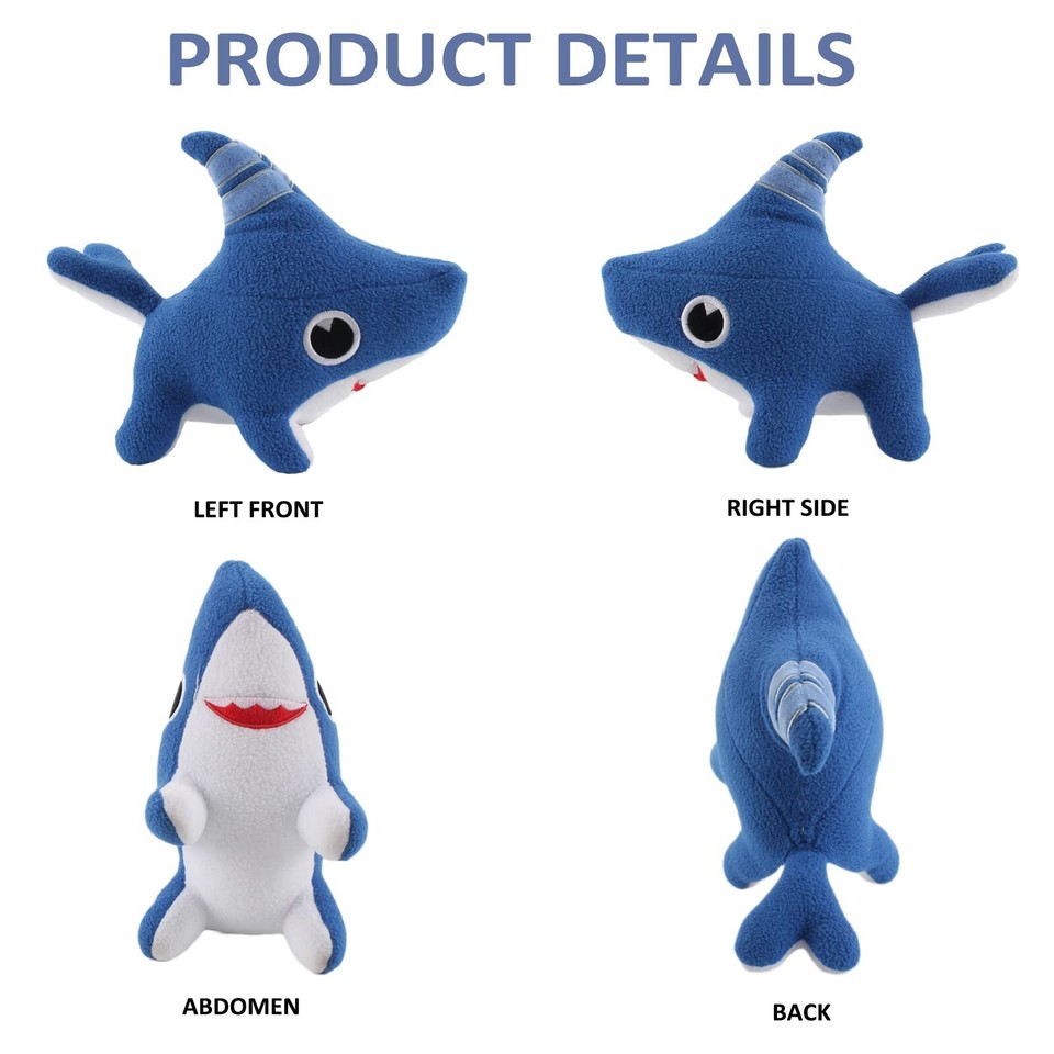 11 Inch Shark Dog Plush Toy Shark Puppy Stuffed Animal Doll Sharkdog 11-inch-shark-dog-plush-toy-shark-puppy-stuffed-animal-doll-sharkdog