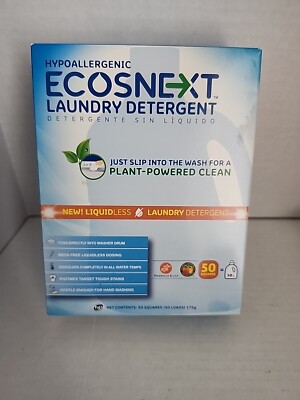 Ecosnext Liquidless Laundry Detergent Magnolia & Lily 50 Squares