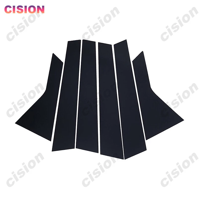 6 piezas adhesivas negras BC para cubierta de poste de pilar para Nissan Qashqai Dualis 2006-2013 Foto 2 de 4