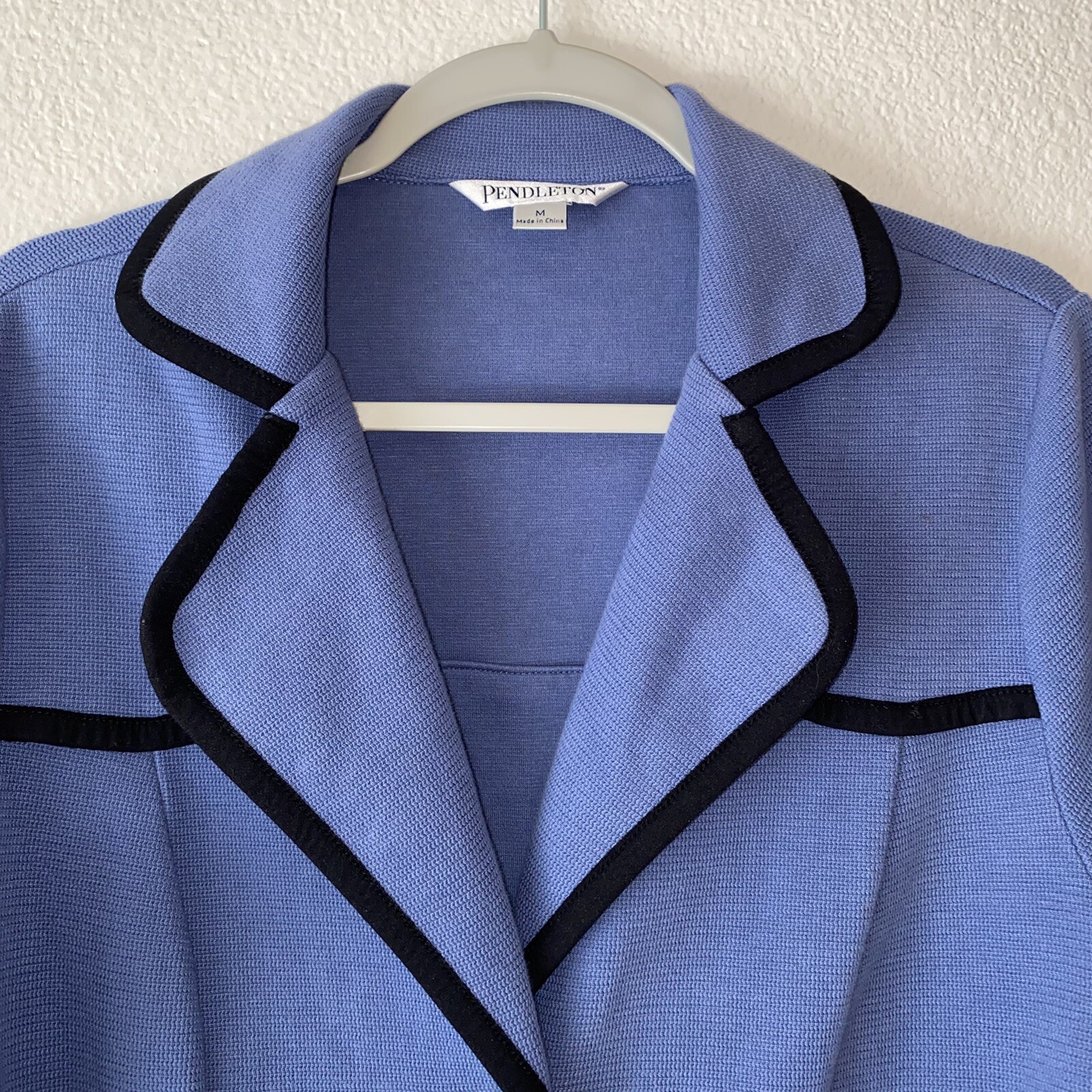 Pendleton Woolen Mills Blazer Button Up Blue Whit… - image 2