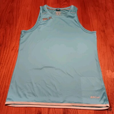 BLK Sport Beyond Limits Known Tri Cool Women's Tank Top Size XS Light Blue