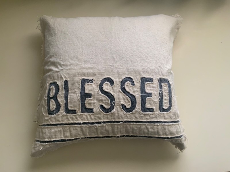 Pillow Case  BLESSED  Original Size:21x20