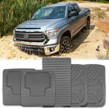 For Toyota Tundra Trd All-weather Waterproof Car Floor Mats Front Rear Carpet