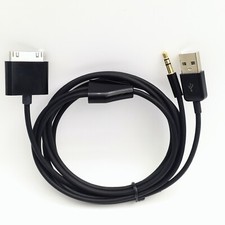 3.5mm Car AUX Audio USB Charger Cable for iPhone 4/4S iPod Nano/ Touch iPad 2/3