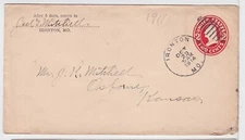 TurtlesTradingPost- Missouri- Ironton, MO 1914- Hand Cancel on Town Stationary