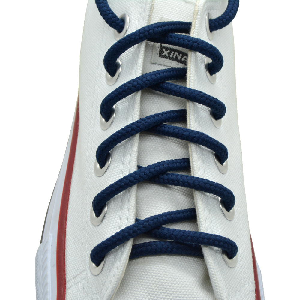 27",36",45",54", Navy Blue Round Shoelaces 5mm(Thick) One Pair Made in